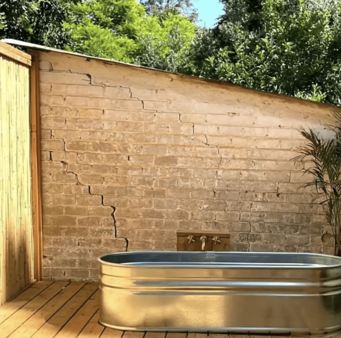 bain de glace acier galvanisé