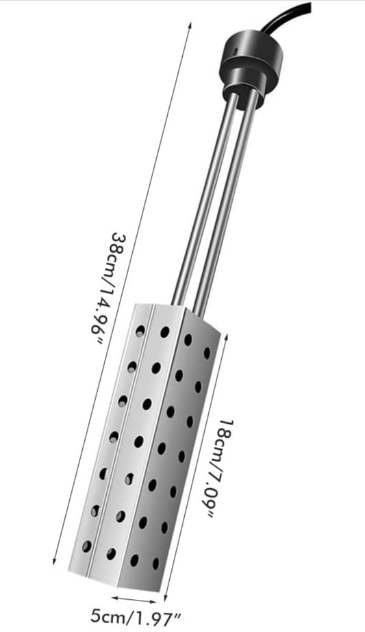 Submersible water heater for Stock Tank Pool and Cold Bath