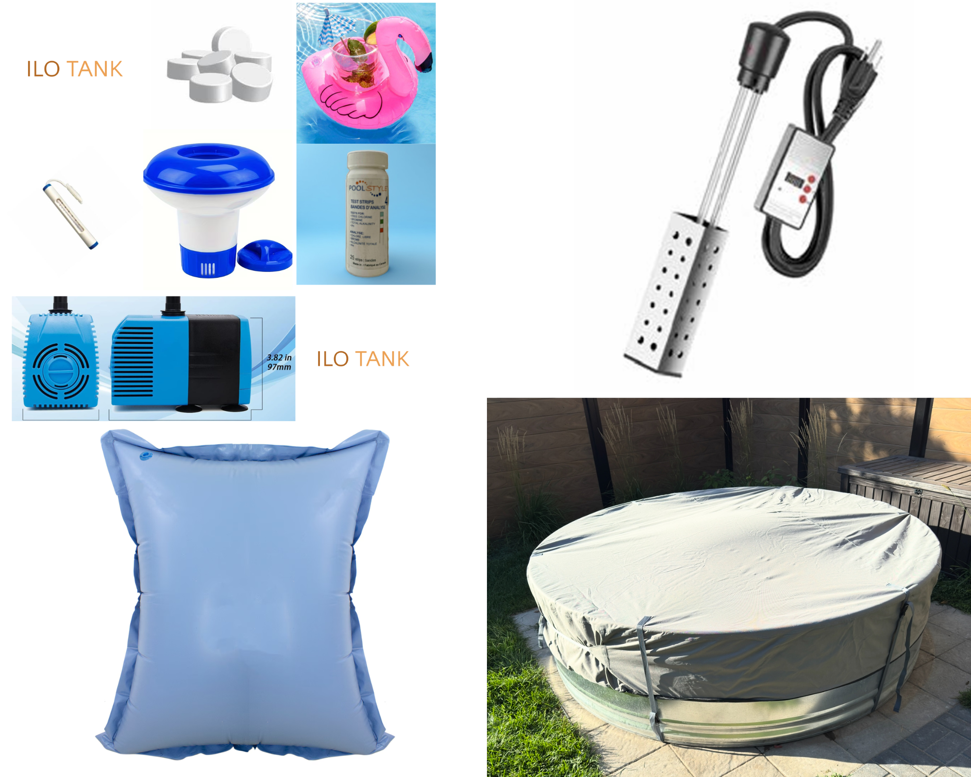 Premium kit for stock tank pool