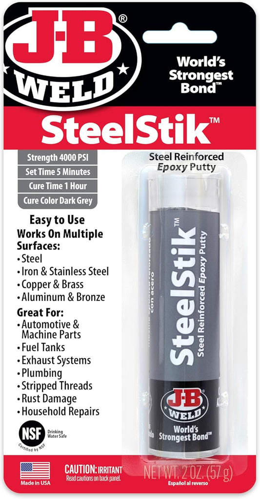 J-B Weld Steel Putty réparation du stock tank pool