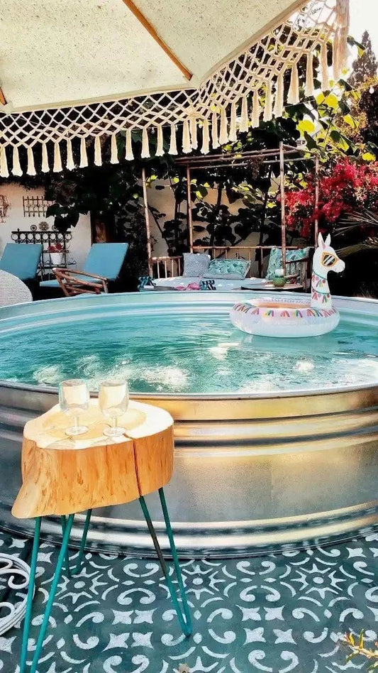 Piscine Stock Tank Pool 7' en Acier Galvanisé | ILOTank Québec - ILOTank